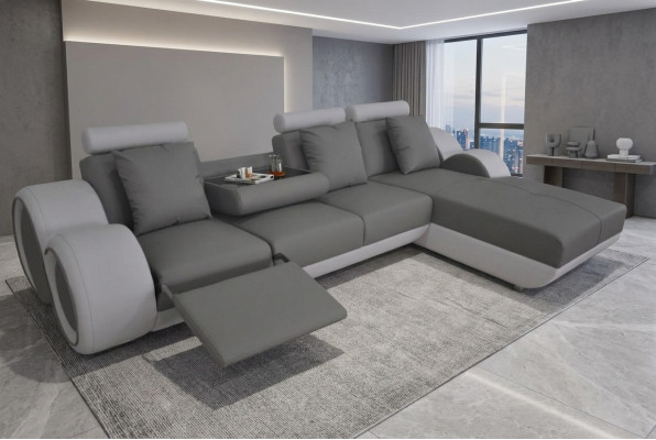 Design sofa couch corner leather corner suite corner landscape upholstery L shape