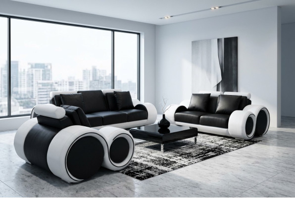 Sofa Couch Set Seating Upholstery Complete Set 3+2+1 Sofas Couches Designer