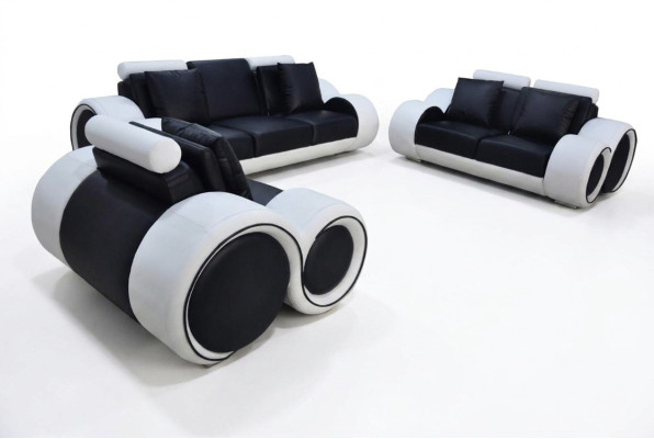 Sofa Couch Set Seating Upholstery Complete Set 3+2+1 Sofas Couches Designer