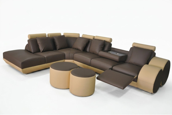 XXL Couch Large Corner Sofa Leather Corner Set Corner Landscape Upholstery Living L Shape