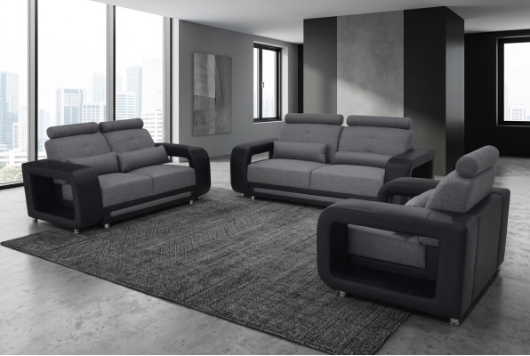 Sofa suite couch upholstery design seating complete set leather fabric suites new