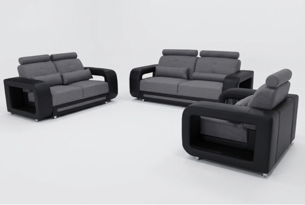 Sofa suite couch upholstery design seating complete set leather fabric suites new