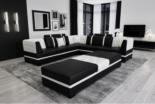 Corner sofa couch living landscape leather couches upholstery corner seating set