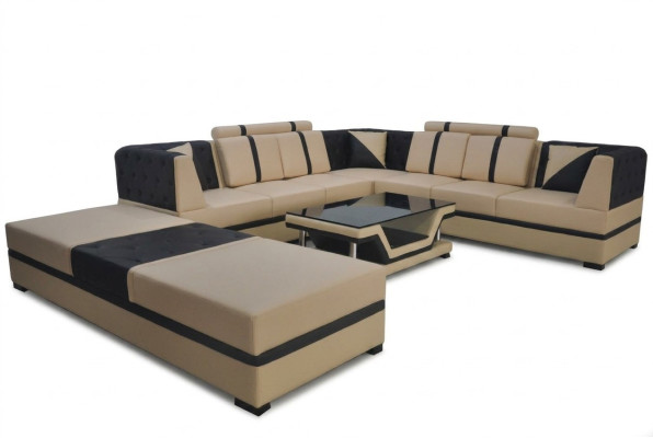 Corner sofa couch living landscape leather corner couches upholstery seating set