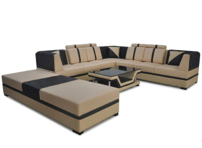 Corner sofa couch living landscape leather corner couches upholstery seating set