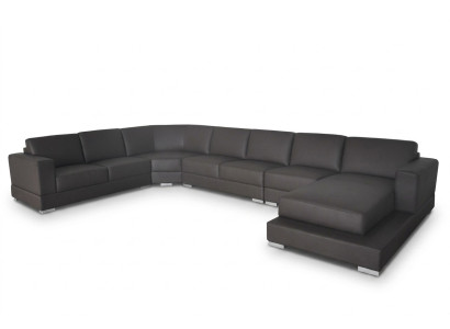 Corner Leather Modern XXL Couch Living Area Leather Sofa Sofa U-Shape A1127