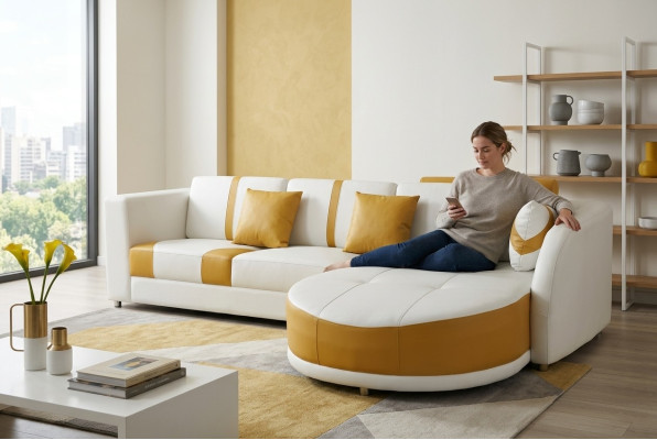 Corner sofa couch upholstery corner living room landscape decor designer couches