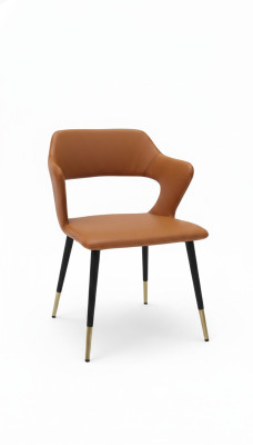 Design armchair metal upholstery lounge club chair seat relax luxury room waiting new