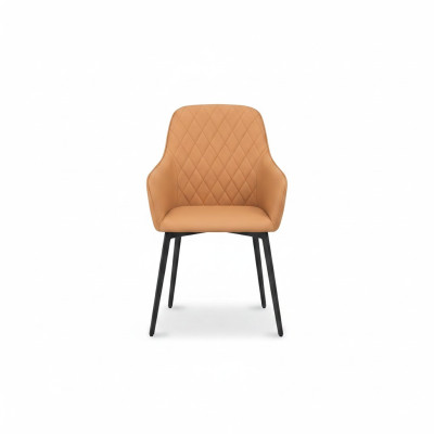 Chair 1x Upholstered Chair TV Lounge Club Leather Textile Seat Armchair Dining New Wood