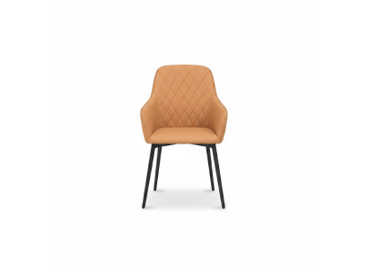 Chair 1x Upholstered Chair TV Lounge Club Leather Textile Seat Armchair Dining New Wood