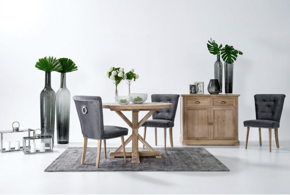 Classic Design Round Table Round Table Wood Tables 110/140 cm Dining Room New