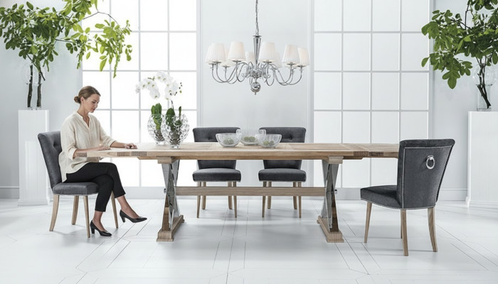 Design dining room dining table table 8 armchair chair recliner chairs real wood