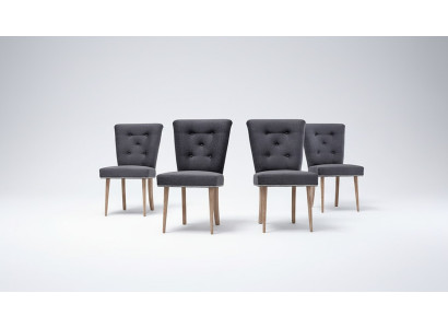 Chesterfield Chair Set Group 6x Armchairs Upholstered Seating Group