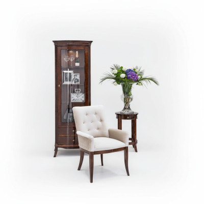 White Chesterfield Armchair TV Recliner Luxury Design Single Seater