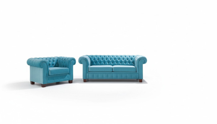 Chesterfield 2+1+1 Sofa Set Couch Upholstery Seating Suite Sofa Couches