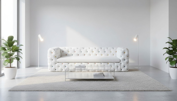 XXL Design Sofa Couch Upholstered 4 Seater English Chesterfield Velvet Sofas Couches
