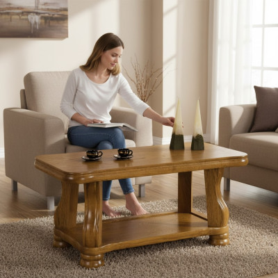 Handmade Genuine Wood Sofa Tables Classic Living Room Table Coffee Table