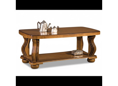 Handcrafted Real Wood Coffee Table Sofa Side Tables Classic Living Room Table