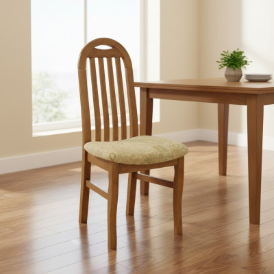 Dining room group set chair ensemble seat cushion living room wood 4x chairs