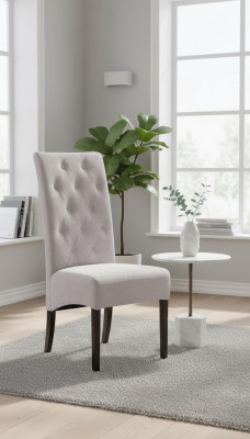 Set of 2x Chesterfield Designer Solid Wood Dining Chairs Designer