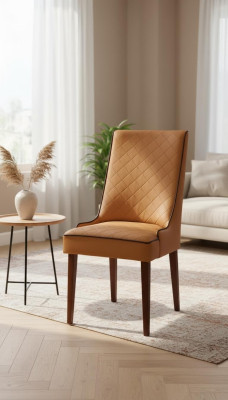 Set of 8x designer chairs leather armchair upholstered chairs dining room wooden restaurant chairs