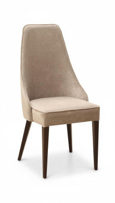 Chair group 4x chairs set living - dining room suite wood leather backrest