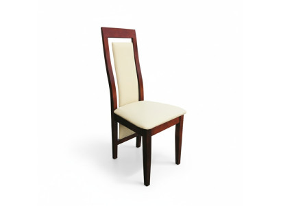 Armchair Solid Wood Chair Wood Leather Upholstered Chairs Gastro Design