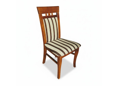 Design Chair Set 4x Armchair Wood Textile Upholstered Chairs Gastro Fabric Dining Room