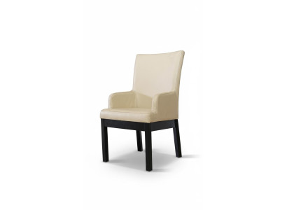 Design chair 4x chair set armchair group 100% leather new dining room restaurant