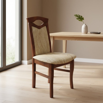Design armchair upholstery set 6x chairs chair fabric restaurant dining room cloth new