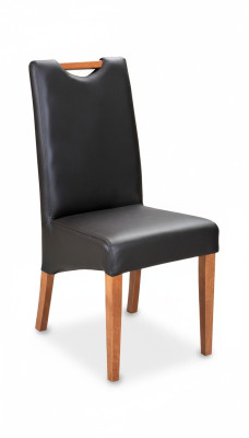 Design chair group 6x chair set armchair 100% leather new dining room