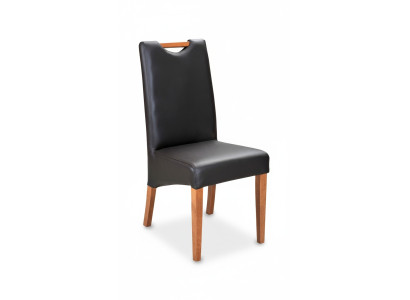 Design chair group 6x chair set armchair 100% leather new dining room