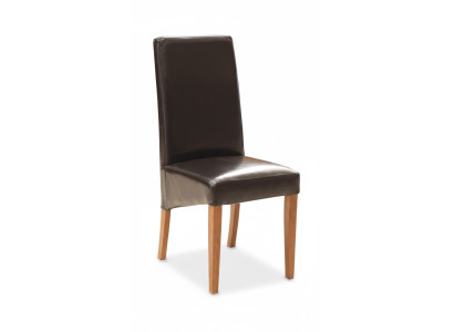 Design chair 4x group armchairs chairs set 100% leather new dining room