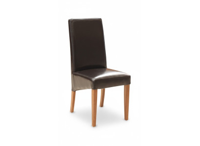 Design chair group 8x chairs set armchair 100% leather new dining room