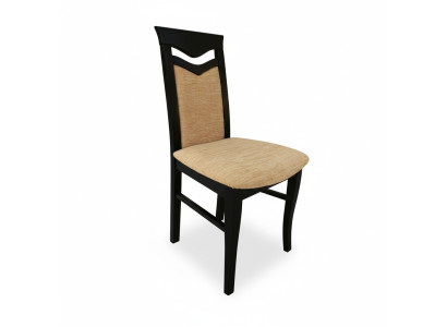 Classic 4x armchair chair designer wood fabric upholstered chairs dining room