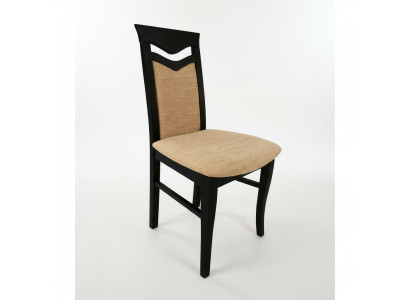 Design Set of 8x Armchair Wood Textile Upholstery Chairs Dining Room Fabric