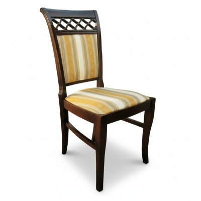 Classic armchair design wood upholstery modern chairs dining room