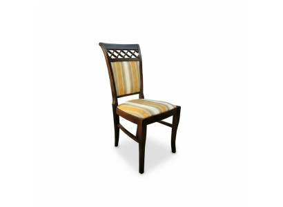 Design Set of 4x Armchairs Dining Room Chairs Wood Textile Upholstered Chairs Restaurant Fabric New Dining Room