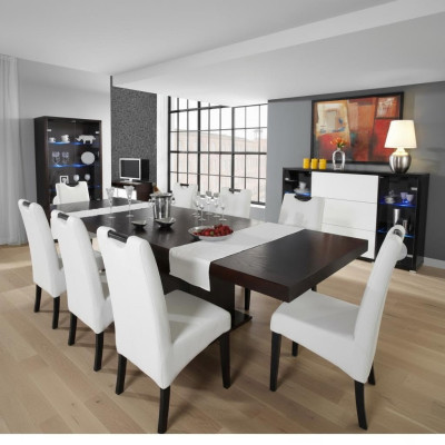 Complete set dining table + 4 chairs dining room set dining group wooden table