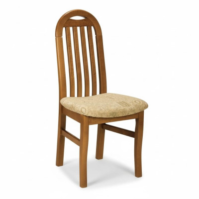 Design chair set 1x armchair wood textile chairs gastro fabric dining room new