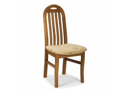 Design chair set 1x armchair wood textile chairs gastro fabric dining room new