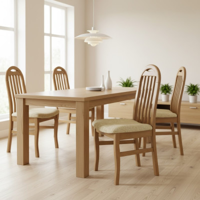 Wood 20x Restaurant Chair Set Upholstered Dining Chairs Gastro Dining Room New