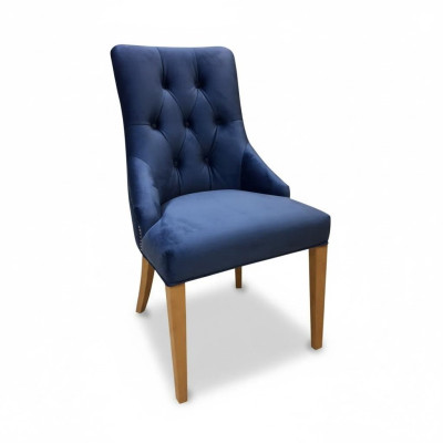 Chesterfield Set 6x Armchair Dining Chair Fabric Upholstered Chair Gastro Dining Room