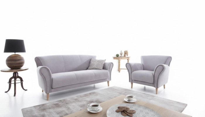 Modern design relax armchair upholstered 1-seater couch sofa living room