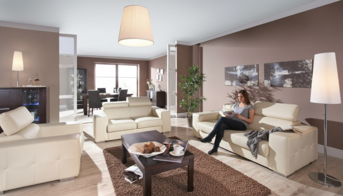 Sofa 2-seater design sofas upholstered couches leather relax modern two-seater