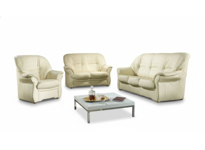Classic living room set 3+2+1 100% full leather couch seat upholstery