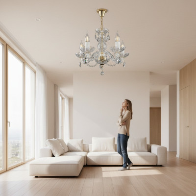 Crown chandelier lamp lights crystal lighting light ceiling Bohemia lighting