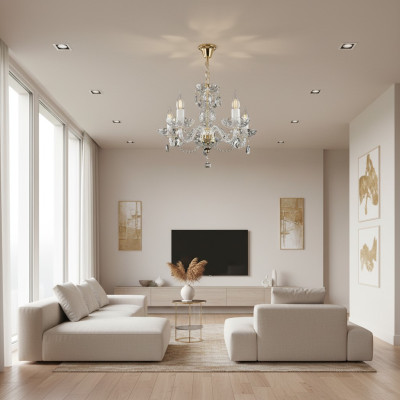 Crown chandelier lamp lights crystal lighting light ceiling Bohemia lighting
