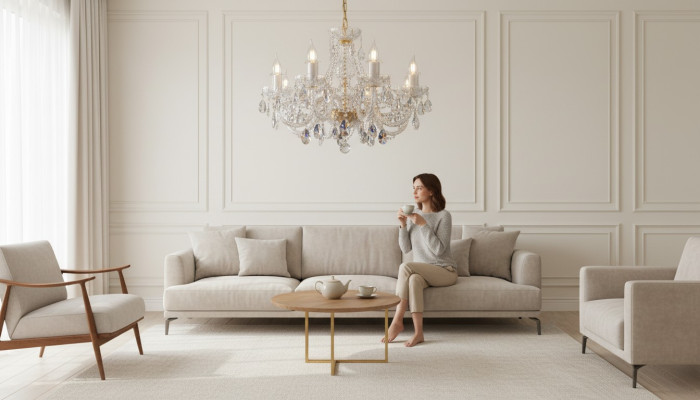 Crown chandelier lamp lamps crystal lights lighting Bohemia light ceiling