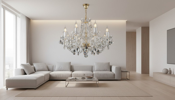 Crown chandelier lamp lamps crystal lights lighting Bohemia light ceiling